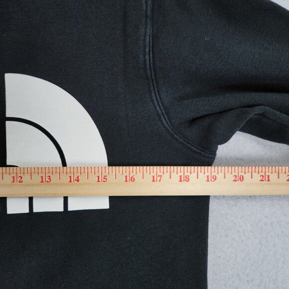 The North Face Sweater Mens Extra Small Black Half Dome Hoodie Pullover Casual - Picture 3 of 12